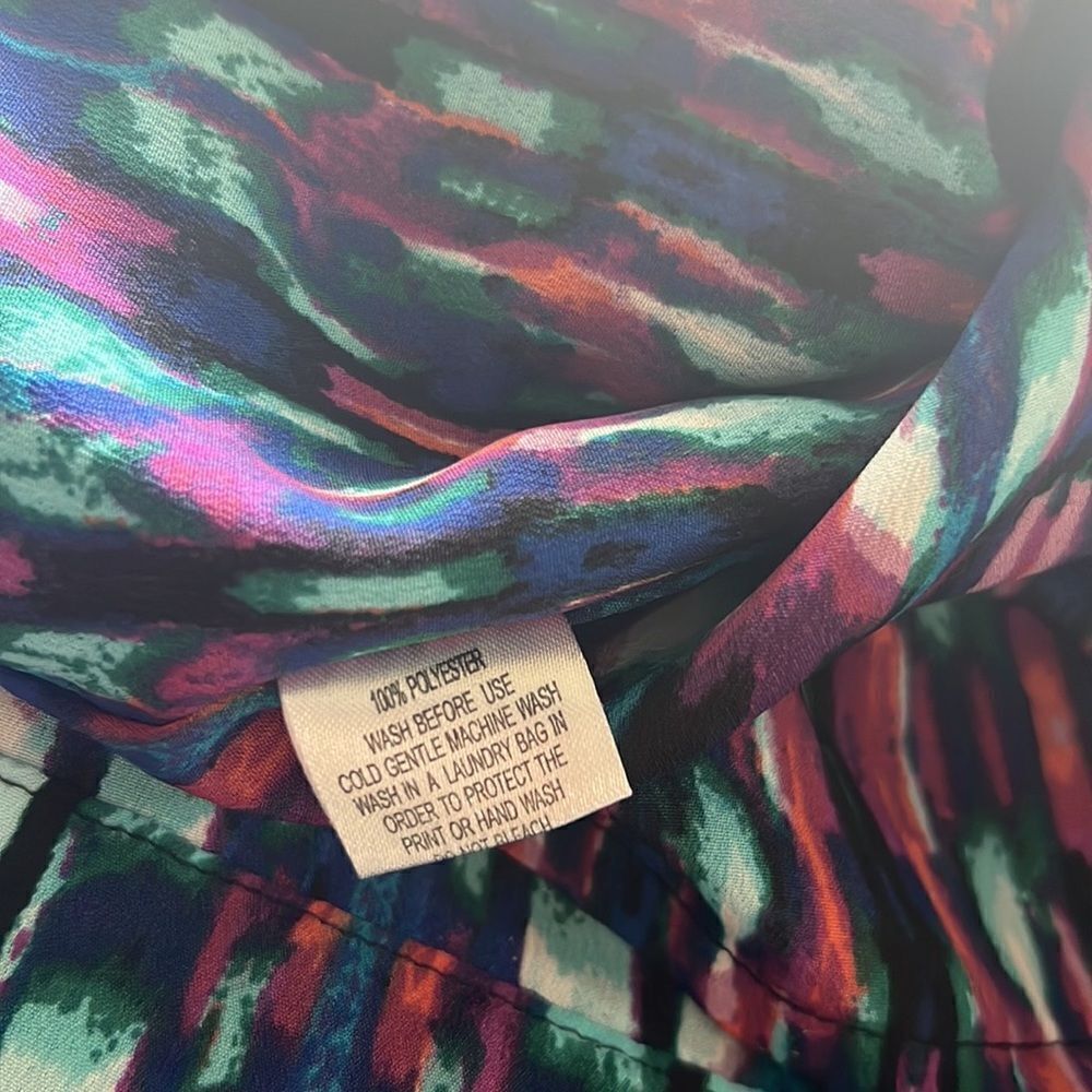 City Chic Sleeveless Multicolor 1/2 Front Zip Dress Size XXL - Picture 10 of 10